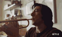Happy Delighted GIF - Happy Delighted Playing The Trumpet GIFs