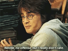 Harry Potter No Offense GIF - Harry Potter No Offense I Dont Care GIFs