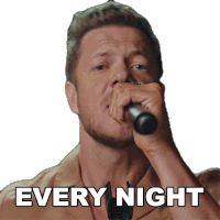 Every Night Dan Reynolds Sticker - Every Night Dan Reynolds Imagine Dragons Stickers