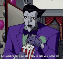 Joker Popcorn GIF - Joker Popcorn Bite GIFs