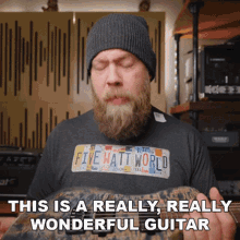 This Is A Really Really Wonderful Guitar Ryan Fluff Bruce GIF - This Is A Really Really Wonderful Guitar Ryan Fluff Bruce Riffs Beards And Gear GIFs