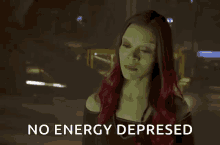 Gamora Depressed GIF - Gamora Depressed Depression GIFs