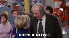 Shes A Nitwit Willy Wonka And The Chocolate Factory GIF - Shes A Nitwit Willy Wonka And The Chocolate Factory Fool GIFs