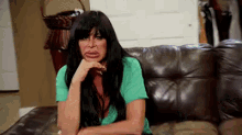mobwives big ang stressed disgusted stink eye