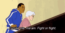Fight Or Flight GIF - Mike Tyson Mysteries Flight Or Flight Excuse Me GIFs