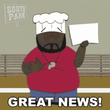 Great News Jerome Mcelroy GIF - Great News Jerome Mcelroy South Park GIFs
