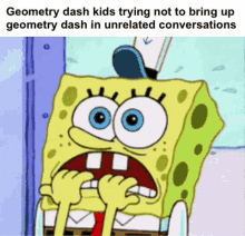 Geometry Dash Geometry Dash Kid GIF - Geometry Dash Geometry Dash Kid Geometry Dash Kids Trying Not To Bring Up Geometry Dash In Unrelated Conversations GIFs