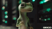 Geico - Wink GIF - Gecko Lizard Geico GIFs