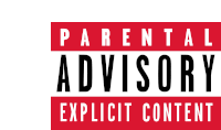 Parental Advisory Rated R Sticker - Parental Advisory Rated R Explicit Stickers