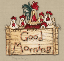 Good Morning Chicken GIF - Good Morning Chicken Rooster GIFs