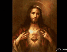 Sagrado Corazon De Jesus Sacred Heart Of Jesus GIF - Sagrado Corazon De Jesus Sacred Heart Of Jesus Prayer GIFs