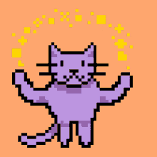 Purple Cat Good GIF - Purple Cat Cat Good GIFs