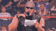 Scott Steiner White Trash And Rednecks GIF - Scott Steiner White Trash And Rednecks Ring Announcer GIFs