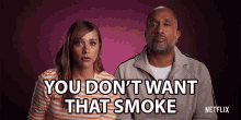 You Dont Want That Smoke Kenya Barris GIF - You Dont Want That Smoke Kenya Barris Rashida Jones GIFs