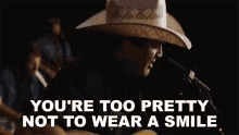 Youre Too Pretty Not To Wear A Smile Jon Pardi GIF - Youre Too Pretty Not To Wear A Smile Jon Pardi Tequila Little Time Song GIFs