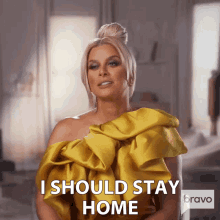 I Should Stay Home Real Housewives Of Potomac GIF - I Should Stay Home Real Housewives Of Potomac I Have To Stay In The House GIFs