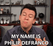 My Name Is Philip Defranco Introducing Self GIF - My Name Is Philip Defranco Introducing Self Self Introduction GIFs