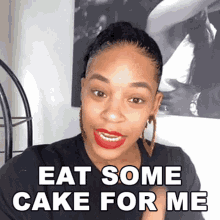 Eat Some Cake For Me Bianca Belair GIF - Eat Some Cake For Me Bianca Belair Cameo GIFs
