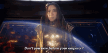 Dont You Bow Before Your Emperor Emperor Georgiou GIF - Dont You Bow Before Your Emperor Emperor Georgiou Star Trek Discovery GIFs