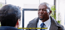 Confused B99 GIF - Confused B99 What The Hell Are You Talking About GIFs