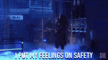 I Put My Feelings On Safety Singing GIF - I Put My Feelings On Safety Singing Vocals GIFs
