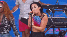 Demi Lovato Concert Stage GIF - Demi Lovato Concert Stage Rock Concert GIFs