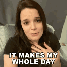 It Makes My Whole Day Kimberly J Brown GIF - It Makes My Whole Day Kimberly J Brown Cameo GIFs