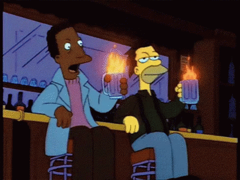 Fire Bar Gif Fire Bar Simpsons Discover Share Gifs
