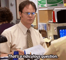 The Office Dwight Schrute GIF - The Office Dwight Schrute Thats Ridiculous GIFs