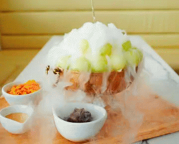 Melon Dessert GIF - Dessert Pencuci Mulut Es Buah GIFs