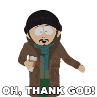Oh Thank God Gerald Broflovski Sticker - Oh Thank God Gerald Broflovski South Park Stickers