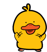 Yellow Duckling Cute Sticker - Yellow Duckling Yellow Duck Stickers