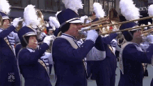 marching band band trumpets celebration macys day parade