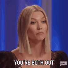 Youre Both Out Karlie Kloss GIF - Youre Both Out Karlie Kloss Project Runway GIFs