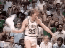 Larry Bird Awesome GIF - Larry Bird Awesome Cheer GIFs