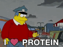 I Love Protein GIF - Simpsons Steak I Love Protein GIFs