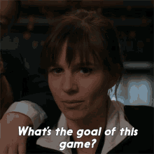 Whats The Goal Of This Game Kristen Bouchard GIF - Whats The Goal Of This Game Kristen Bouchard Evil GIFs