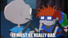 The Rugrats Movie Tommy Pickles GIF - The Rugrats Movie Tommy Pickles It Must Be Really Bad GIFs
