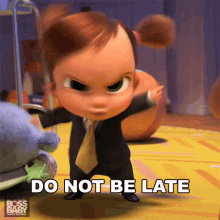 Do Not Be Late Tina Templeton GIF - Do Not Be Late Tina Templeton The Boss Baby Family Business GIFs