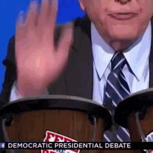 Bernie On The Drums GIF - Bernie Sanders 2016elections Debate GIFs