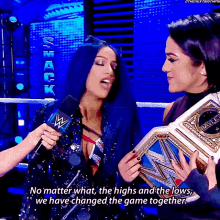 sasha banks bayley wwe no matter what the highs and the lows