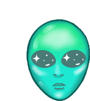Alien Extraterrestrial Sticker - Alien Extraterrestrial Outer Space Stickers