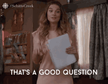 Thats A Good Question And The Answer Is Yes Annie Murphy GIF - Thats A Good Question And The Answer Is Yes Annie Murphy Alexis GIFs