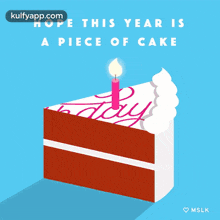 Hope This Year Is A Piece Of Cake.Gif GIF - Hope This Year Is A Piece Of Cake Birthday Wishes Happy Birthday GIFs