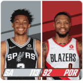 San Antonio Spurs (113) Vs. Portland Trail Blazers (92) Post Game GIF - Nba Basketball Nba 2021 GIFs