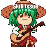Yuuka Yuuka Kazami Sticker - Yuuka Yuuka Kazami Skill Issue Stickers