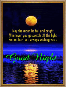 good night moon luna wishing you