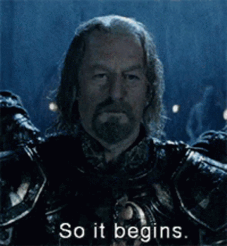 “So it begins…”