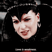 Evil Queen Love Is Weakness GIF - Evil Queen Love Is Weakness Once Upon A Time GIFs