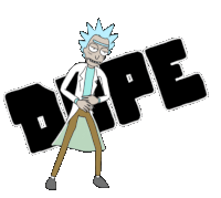Dope Rick Sticker - Dope Rick And Stickers